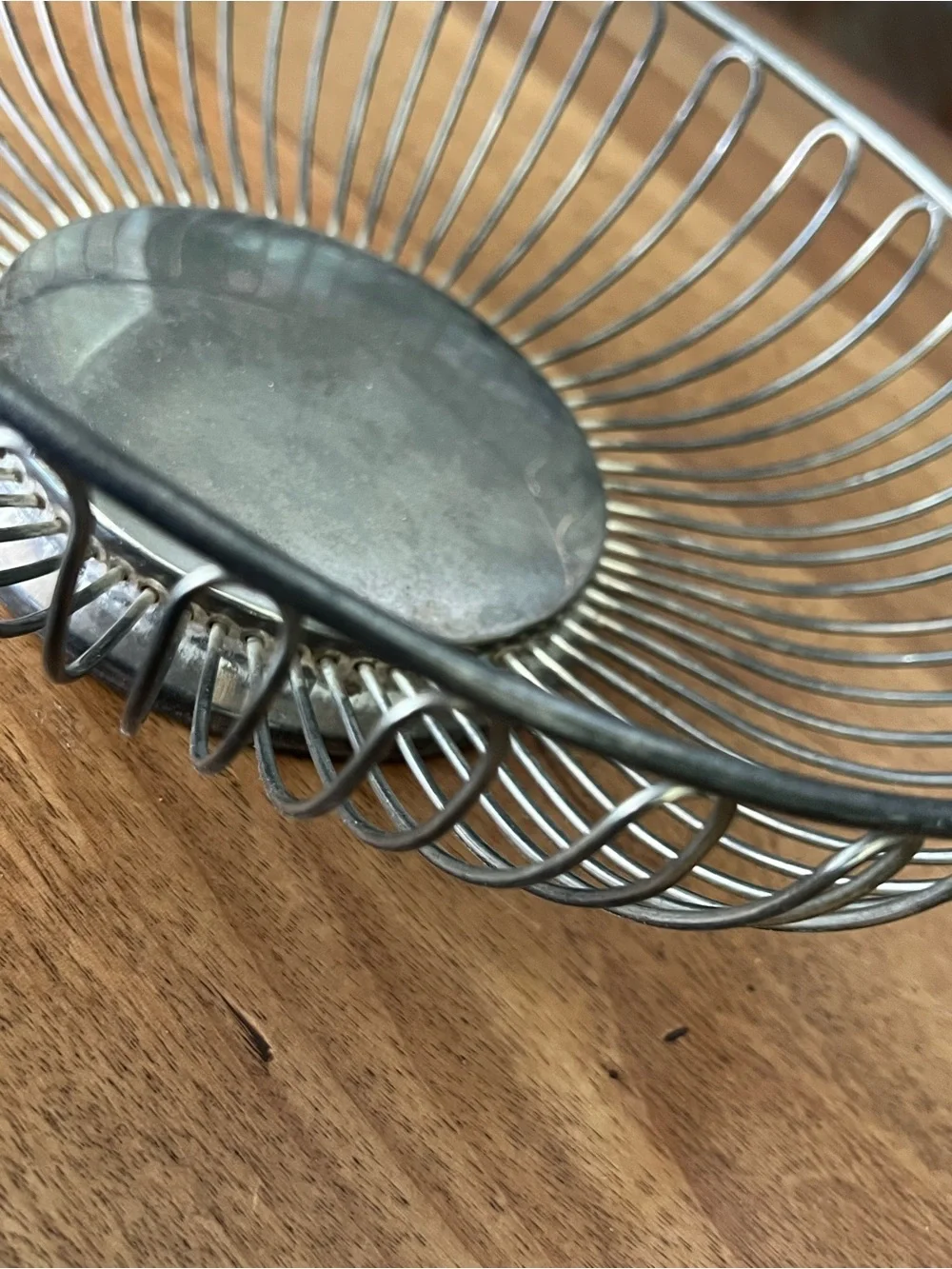 Vintage Godinger Wire Fruit Bowl - Silver plate Metal